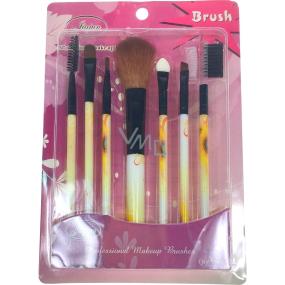 Jiajun Professional Makeup Brushes set of cosmetic brushes yellow flower 7 pieces 562