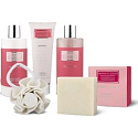 Mayfair of London bath foam 300 ml + body lotion 300 ml + shower gel 130 ml + bath crystals 100 g + washcloth, cosmetic set