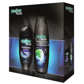 Palmolive Men Refreshing shower gel 250 ml + Invigorating shampoo 350 ml, cosmetic set