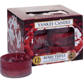 Yankee Candle Berry Trifle - Fruit Dessert with Vanilla Cream Scented Tea Candle 12 x 9.8 g