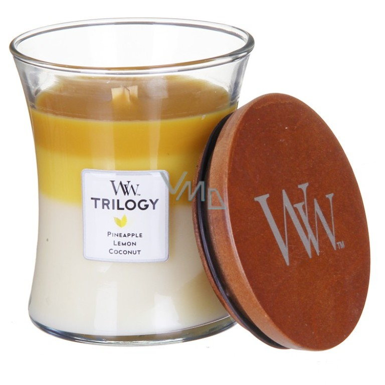 WoodWick Trilogy Fruits of Summer Summer fruits scented candle with