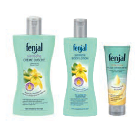 Fenjal Moringa shower cream 200 ml + body lotion 200 ml + Premium Intensive hand cream 75 ml, cosmetic set