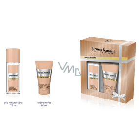 Bruno Banani Daring perfumed deodorant glass for women 75 ml + body lotion 50 ml, cosmetic set