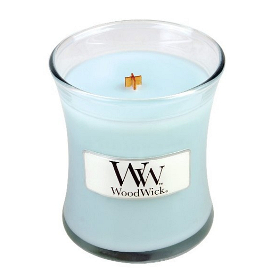 WoodWick Pure Comfort - Purity and Comfort Scented Candle with Wooden Wick and Glass Small Lid 85 g