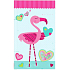 Albi Padlock lined Flamingo with heart 96 pages 9.5 cm x 15.5 cm x 0.9 cm