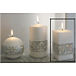 Lima Hologram candle white prism 65 x 120 mm 1 piece
