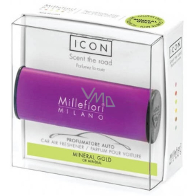 Millefiori Milano Icon Mineral Gold - Mineral gold car fragrance Classic purple smells up to 2 months 47 g