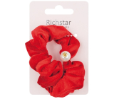 Richstar Accessories Velvet hair elastic with pearl, red