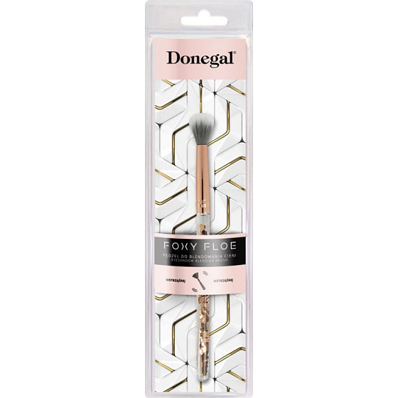 Donegal Foxy Floe Eyeshadow Blending Brush Cosmetic Brush with synthetic velvet bristles for highlighter 16 cm