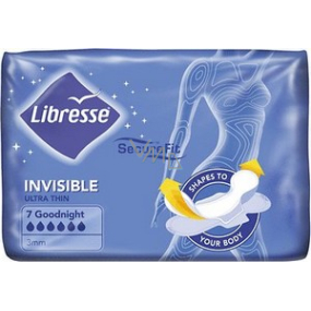 Libresse Invisible Goodnight intimate inserts with wings 7 pieces