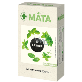 Leros Mint herbal tea contributes to the normal function of the respiratory system and good digestion 20 x 1.5 g
