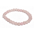 Rose bracelet elastic natural stone, ball 6 mm / 16 - 17 cm, love stone