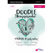 Ditipo Krasopísanka Doodle - Decorate your notebook 1 pre-printed Czech words to practice 36 pages