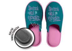 Nekupto Slippers Gift slippers size 39-40 Innocent and cute just look 1 pair