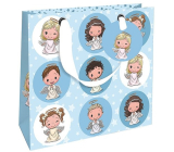 Nekupto Gift paper bag luxury 18 x 16 cm Christmas angels