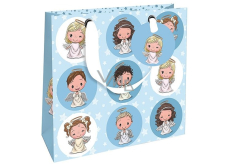 Nekupto Gift paper bag luxury 18 x 16 cm Christmas angels