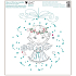 Window film Christmas Angel with wreath, blue 30 x 33,5 cm