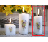 Lima Lilac white scented candle cylinder 40 x 90 mm