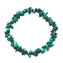 Malachite bracelet elastic chopped natural stone 19 cm, wishing stone