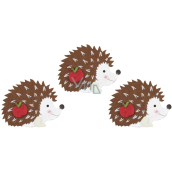 Felt hedgehog on a clip 8 cm 3 pieces