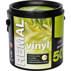REMAL Vinyl Color mat washable wall paint, 500 spring green, 3.2 kg