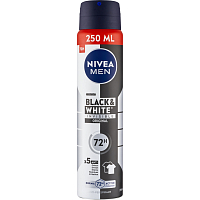 Nivea Men Black & White Invisible Original Antiperspirant Spray, 250 ml