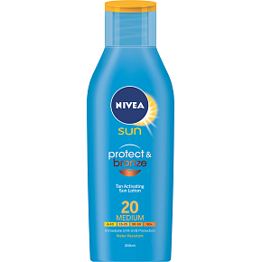 Nivea Sun OF 20 Protect & Bronze tanning milk, 200 ml