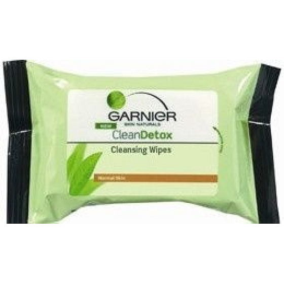 Garnier Skin Naturals Nutriskin Detoxifying With Vitamin E Removal Wipes 25 Pieces