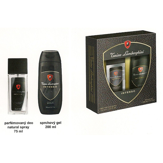 Tonino Lamborghini Intenso perfumed deodorant glass for men 75 ml + shower gel, cosmetic set