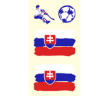 Arch Tattoo decals for face and body Slovakia flag 1 motif