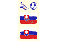 Arch Tattoo decals for face and body Slovakia flag 1 motif