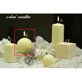 Lima Wellness Vanilla aroma candle ball 80 mm 1 piece