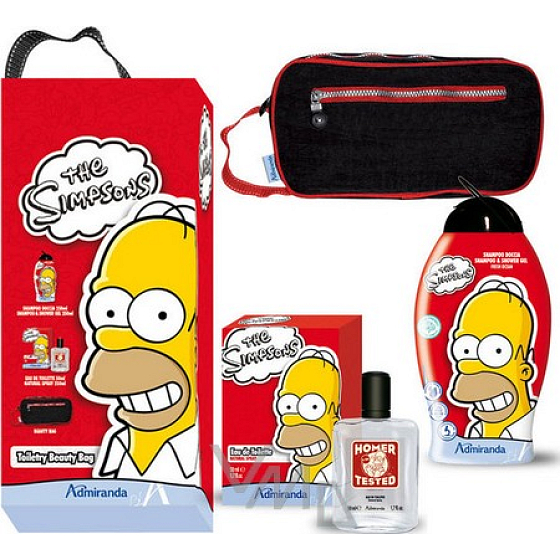 The Simpsons Shower Gel 250 ml + eau de toilette 50 ml + bag, gift box
