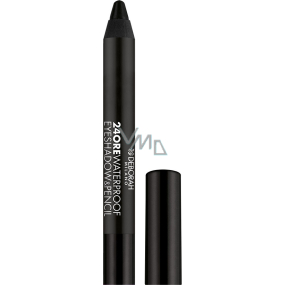 Deborah Milano 24Ore 2in1 waterproof eye shadow and eye pencil 12 Mat Black 2 g