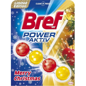 Bref Power Aktiv 4 Formula Merry Christmas red-yellow WC block 50 g