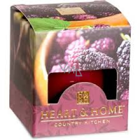 Heart & Home Juicy mulberries Soy scented candle without packaging burns for up to 15 hours 53 g
