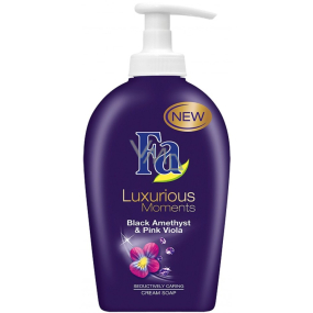 Fa Luxurious Moments Black Amethyst & Pink Viola liquid soap dispenser 250 ml