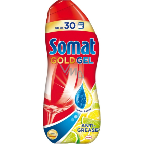 Somat Gold Gel Anti-Grease Lemon & Lime gel for automatic dishwashing 30 dishwashers 600 ml