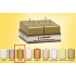 Lima Candle smooth metal gold cube 45 x 45 mm 4 pieces