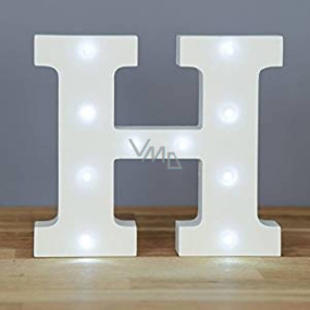 Nekupto Wooden LED letter H decoration 16 cm