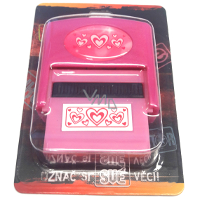 Albi Stamp with the image Hearts 6.5 cm × 5.3 cm × 2.5 cm