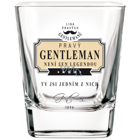 Nekupto League of Real Gentlemen Whiskey glass Real Gentleman is not just a legend, you are one of them 200 ml