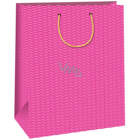 Ditipo Gift paper bag 32.4 x 10.2 x 45.5 cm Trendy colors dark pink