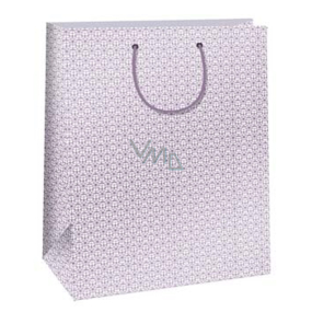Ditipo Gift paper bag 32.4 x 10.2 x 45.5 cm white, pink ornament QXA