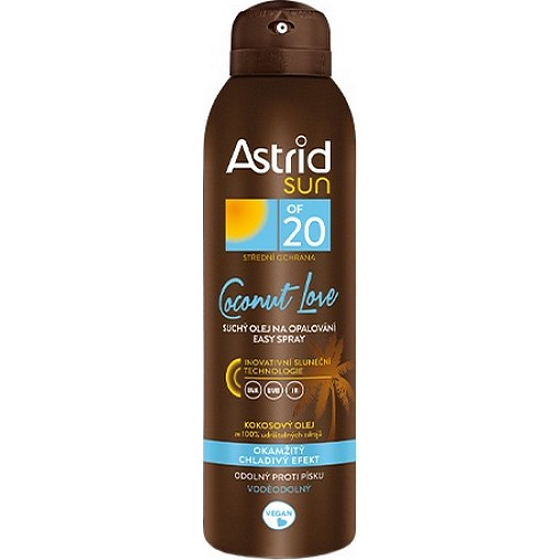 Astrid Sun Easy Coconut Love OF20 Dry suntan oil spray 150 ml