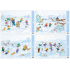 Non-adhesive window film colorful Czech winter 42 x 30 cm