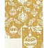 Nekupto Gift wrapping paper 70 x 200 cm Christmas Golden with white flasks