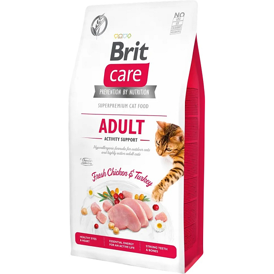 Brit Care Cat Grain-Free Adult Activity Support complete food for adult cats living outdoors and for cats with high activity levels 7 kg