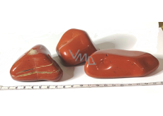 Jasper red Tumbled natural stone 160 - 220 g, 1 piece, full care stone