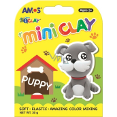 Amos I-Clay Mini Clay Modelling Drying Clay Puppy 4 colours x 7,5 g